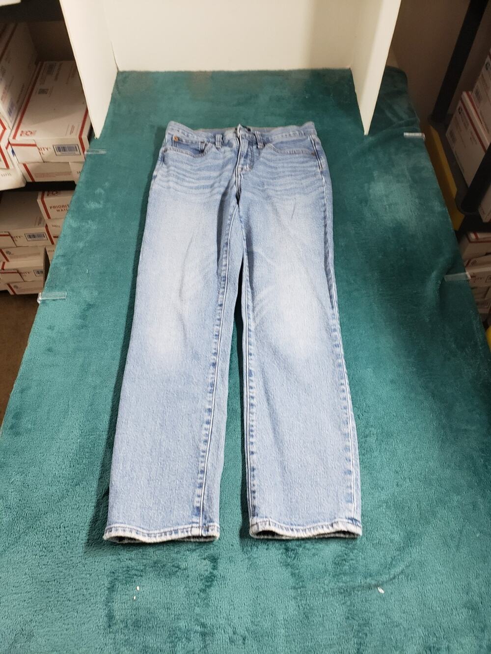 J.Crew Jeans Size 26 Women Blue Pants Stretch Mid Rise Essential Straight Crop
